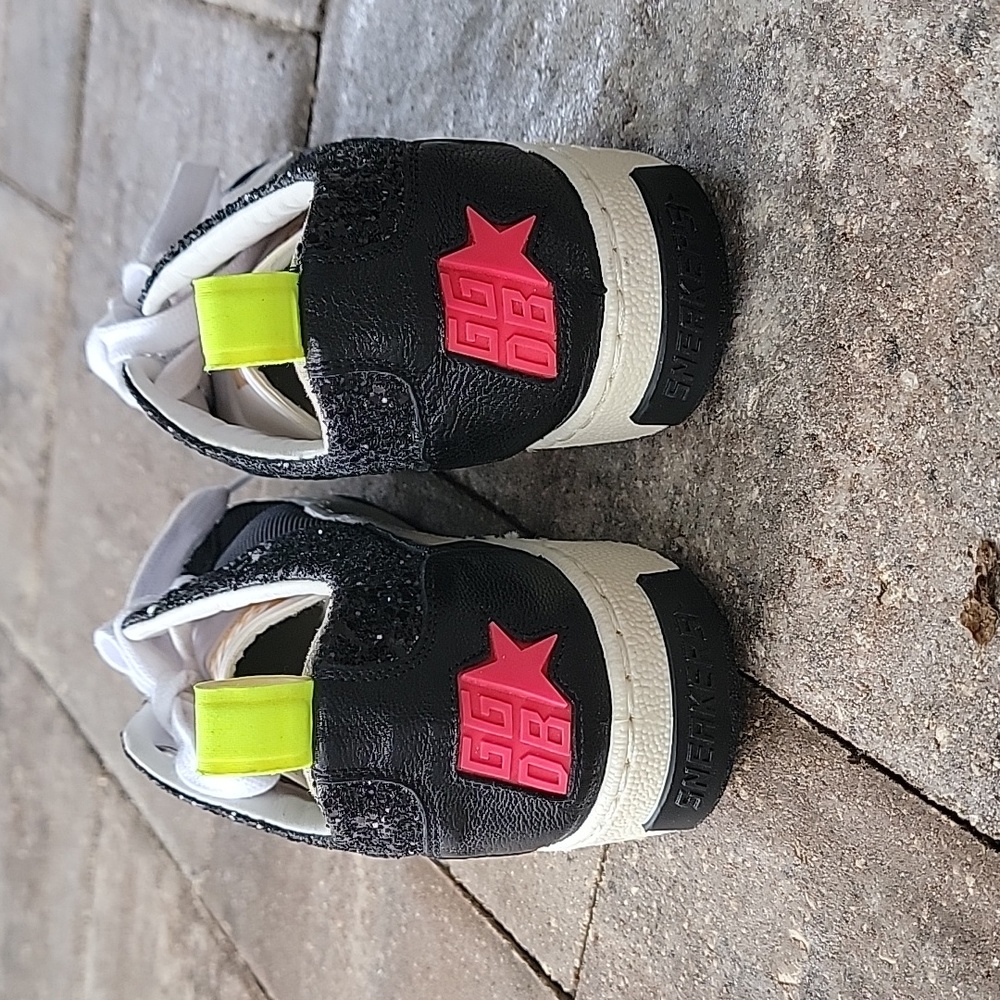 Golden Goose Yeah Glitter Sneakers with White Star Sz 38 Authenticated - Picture 3 of 13